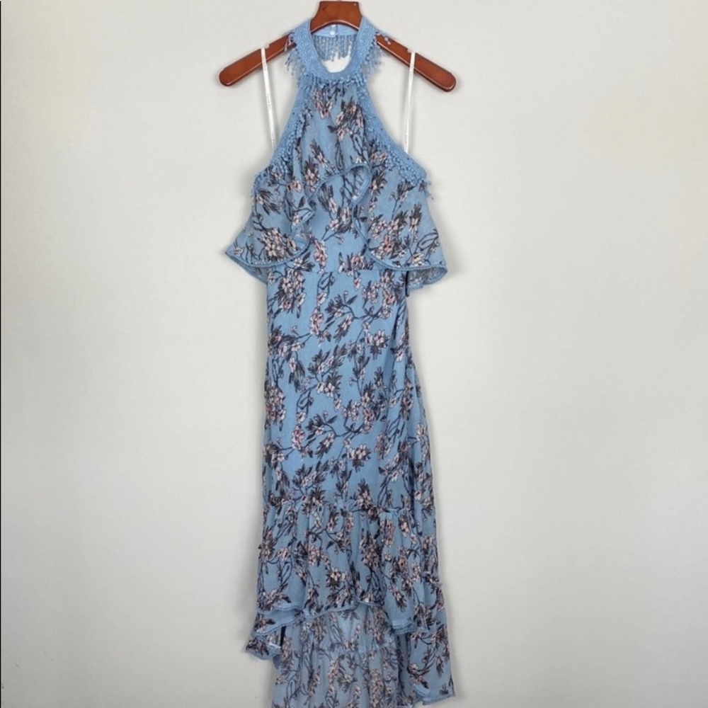 Anthropologie Foxiedox Lillian Halter neck maxi/L - Picture 6 of 6